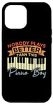 Coque pour iPhone 12 Pro Max Piano Claviers Pianiste Kid