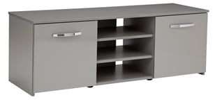 Habitat Hayward 2 Door Small TV Unit - Grey Gloss