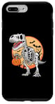 Coque pour iPhone 7 Plus/8 Plus T-Rex Mummy Citrouille Dino Trick Treat Halloween