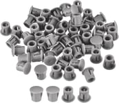 7/32"" Plastique Trou Bouchons, 110Pcs Panneau Rond Type Affleurant Encliquetable Attache Raccourcissement Verrouillage Bouchons Pour Meuble Insert Terminal Capuchon, Gris