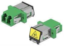 Optisk fiber LC duplex adapter - Singlemode - Grøn