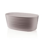 Guzzini - Tierra, Petit Pot Multiples, Pot en Plastique recyclé - Gris Taupe