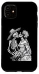 Coque pour iPhone 11 Tees graphiques squelette pour mariage avec inscription « Dead Bride and Groom Kiss »
