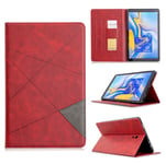 DANYCU Compatible avec l'onglet Samsung Galaxy S7 (T870) Couvercle de Protection Tablet Tablet avec Kickstand & Card Slots 360 Coquille Antichoc complète,Rouge