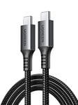 UGREEN USB C to USB C Charger Cable 100W USB C Cable Fast Charge C to C Cable Compatible with iPhone 16/15 Pro Max, Macbook Pro M3/Air, iPad Pro 2024/Air 5, Galaxy S24/S23 Ultra, Pixel 8 (1M)