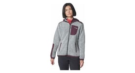 Polaire femme columbia arctic crest full zip gris violet