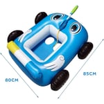 Gonflable voiture siège enfants jet d'eau piscine cercle jeu d'eau pistolet jouet eau camion de pompiers tamponneur Tank, bleu 85x80x35cm