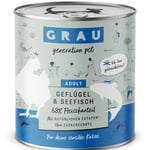 GRAU Adult Grain Free 6 x 800 g - Fjäderfä & havsfisk