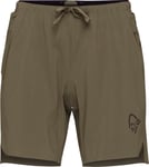 Norrøna Women's Senja Flex1 8" Shorts Olive Night, L