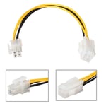 0.2m Câble d'extension d'alimentation cpu 4 broches 12V 4 broches mâle à 4 broches femelle PC adaptateur connecteur rallonge d'alimentation CPU Nipseyteko