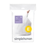 Simplehuman - Pack de 20 sacs poubelle 20L code e