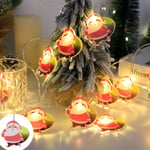 Mub- 10 LED Christmas 1.5m Glass Custom Holiday Indoor Battery USB Operated  LED String Light Christmas Party light 1