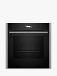Neff N70 Slide and Hide B54CR71N0B Built In Self Cleaning Electric Single Oven, Stainless Steel