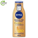 NIVEA Q10 Firming Radiance Gradual Tan 400ml - Tanning Moisturiser for Radiant G