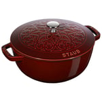 STAUB Cocotte Lily Pattern 24 cm Grenade