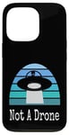 Coque pour iPhone 13 Pro Drone extraterrestre drôle UFO Not A Drone Night Sky Design Sarcasme