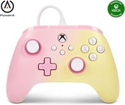 PowerA Advantage Wired Controller for Xbox Series X|S - Pink Lemonade, gamepad,