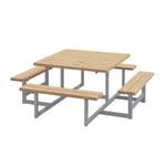 Bänkset Picnic, 8-sits, Thermowood, natur