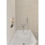 Kroos ® - Mitigeur thermostatique de baignoire mural Chromé - Corbeau