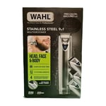 WAHL - Stainless Steel 9 In 1 Multigroomer - Head, Face & Body - 3025735 ✅️