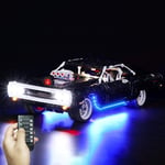 HYZM LED Lighting Kit for Lego 42111 - LED Lights Kit for Lego Technic Fast & Furious Doms Dodge Charger Racing Car Model (LED Light Set Only, No Lego Kit)