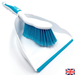 Dustpan and Brush Set Blue Dust Pan Broom Floor Cleaning Sweeping Stiff Sweep