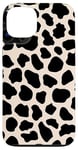 Coque pour iPhone 13 Accessoire de téléphone motif guépard imprimé léopard noir pour