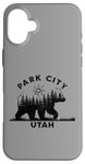 Coque pour iPhone 16 Plus Park City Utah Vacation Ours Forêt Soleil