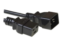 MicroConnect - Strömkabel - IEC 60320 C19 till IEC 60320 C20 - 16 A - 1 m - svart
