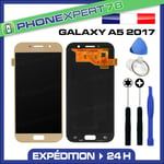 VITRE TACTILE + ECRAN LCD ORIGINAL SAMSUNG GALAXY A5 OR GOLD 2017 A520 + OUTIL