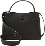 Guess Vb838506 In Black Downtown Chic Metal Triangle Logo Womens Tote Bag