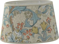 Golden Lily skärmar teal oval William Morris (30cm)