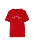 Tommy Hilfiger BIG RWB Hilfiger Tee MW0MW37448 T-Shirt S/S, Red (Medium Red), XXL Homme