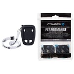 Compex Coque de Protection Noir & EasySnap Performance 5x5cm - Sachet de 4 Electrodes