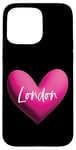 Coque pour iPhone 15 Pro Max London Rose Nom Cœur Love Woman Girl Friend England UK