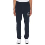 Armani Exchange Men's Icon Tracksuit Bottom Sports Trousers, Blue, M UK