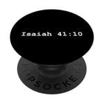 Christian faith holy bible verses typeset Isaiah 41:10 PopSockets Adhesive PopGrip