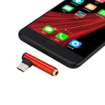 Type-c To 3.5 Mm Adapter Audio Convertor Headphone Jack Red