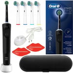 Oral-B Vitality Pro D103 Protect X Clean (Cross Action Black) + 4 precisionersättning + svart etui + 2x squeeze