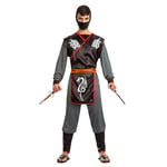 Boland - Costume Ninja pour adultes, 5 pièces, costume de carnaval pour une fête à thème, Halloween ou le carnaval, combattant