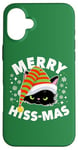 iPhone 16 Plus Merry Hiss Mas Cute Cats Funny Pun Black Angry Cat Christmas Case