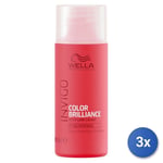 3x Wella Invigo Color Brilliance Normal-Fine 50 Ml