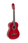 GEWApure Guitare classique BASIC 4/4 rouge transparent