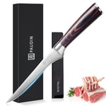 PAUDIN ‎Couteau à Filet, Couteau Cuisine Japonais, 15 cm Couteaux Cuisine Professionnel, Couteaux de Chef Acier Inoxydable Allemand, avec Poignée Ergonomique, Boîte Cadeau, pour Cuisine, Restaurant