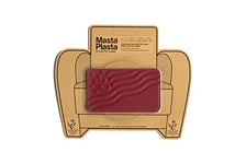 MastaPlasta Self-Adhesive Premium Leather Repair Patch - Red Flag 10cm x 6cm (4in x 2.4in). First-Aid for Sofas, Car Seats, Handbags, Jackets