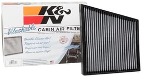 K&N Filtre à air d'habitacle : Premium, lavable, flux d'air propre vers votre filtre à air de cabine de remplacement : conçu pour Select 2014-2018 MASERATI (Ghibli, Levante, Quattroporte), VF2067