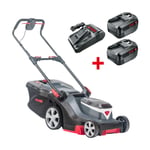 AL-KO 18V Bosch Comfort 38.2 Li R Mower Kit (Inc 2 Batteries & Charger)