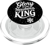 Glory To The Newborn King Nativity Scene Jesus Christian PopSockets PopGrip for MagSafe