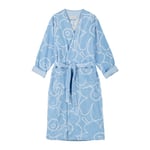 Marimekko - Piirto Unikko Morgonrock Light Blue/Off White XL från Sleepo