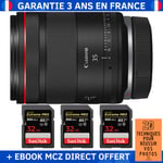 Canon RF 35mm f/1.4 L VCM + 3 SanDisk 32GB Extreme PRO UHS-II SDXC 300 MB/s + Ebook '20 Techniques pour Réussir vos Photos' - Objectif Canon RF